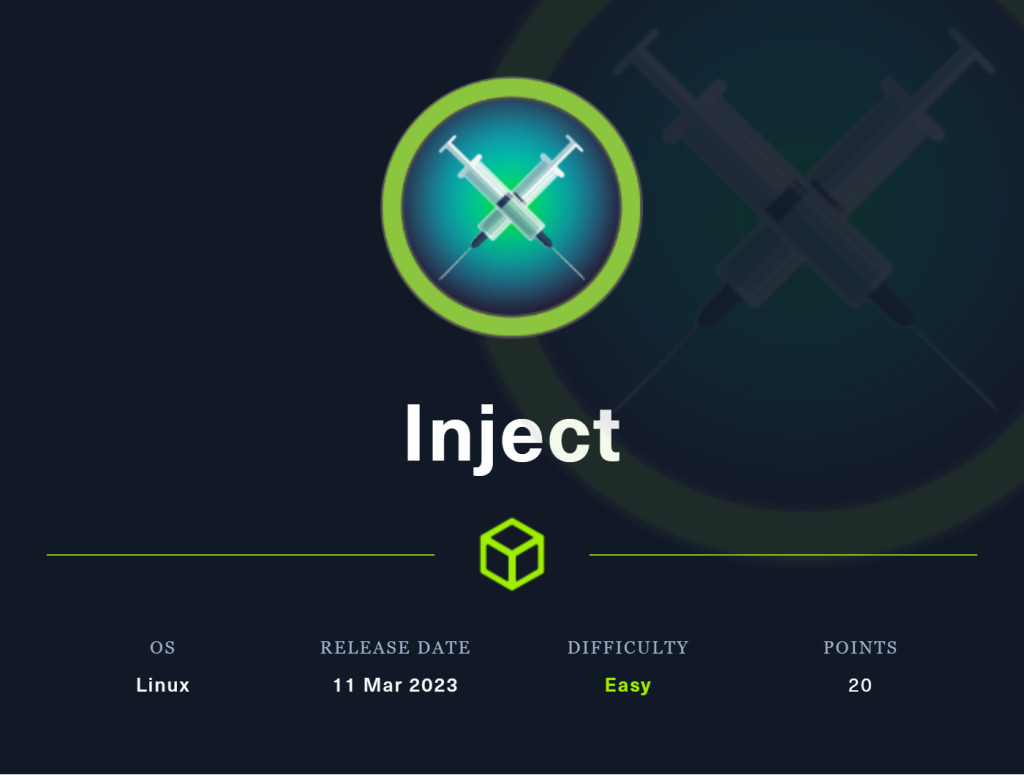 Inject – Hack The Box