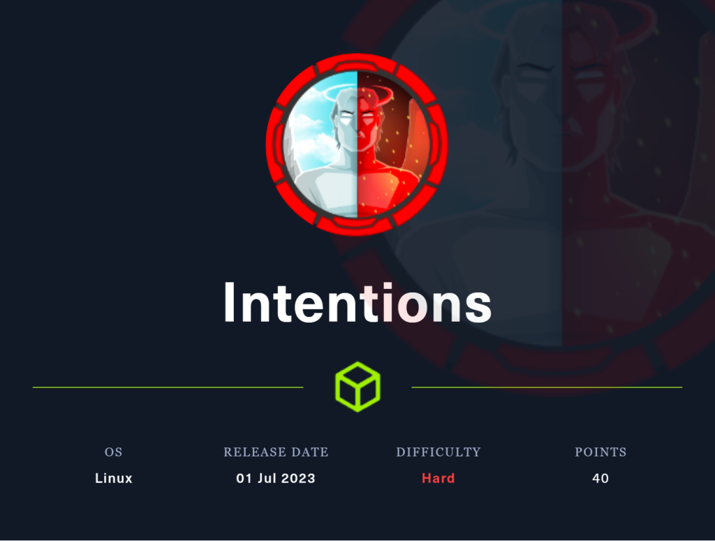 Intentions – Hack The Box